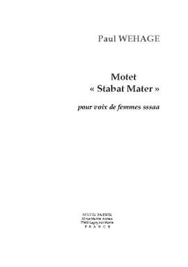 Paul Wehage: Stabat Mater