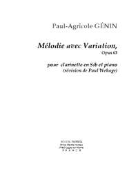 Paul-Agricole Génin: Mélodie avec Variation, Opus 63