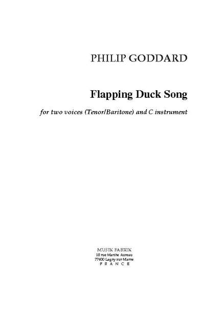 Philip Goddard: Flapping Duck Song