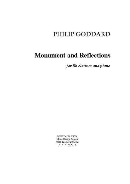Philip Goddard: Monument et Reflections