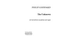 Philip Goddard: The Unknown