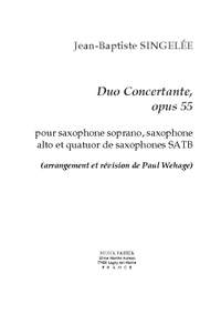 Singelée/Wehage: Duo Concertante, Opus 55