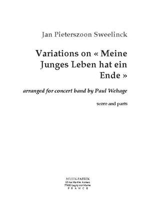 Sweelinck/Wehage: Variations sur "Mein Juges Leben hat ein ende"