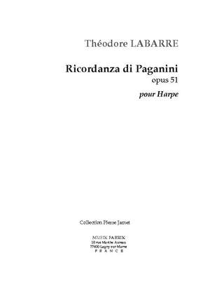 Théodore Labarre: Ricordanza di Paganini, Op. 51