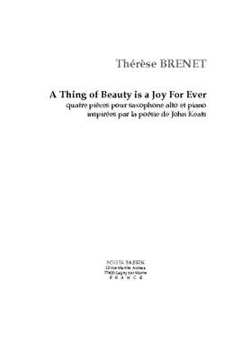 Thérèse Brenet: A Thing Of Beauty is a Joy For Ever