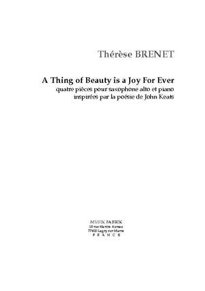 Thérèse Brenet: A Thing Of Beauty is a Joy For Ever