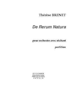 Thérèse Brenet: De rerum natura