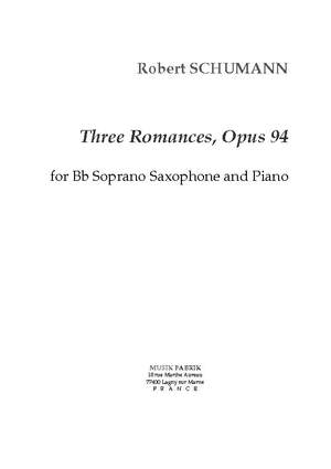 Robert Schumann: Trois Romances, Opus 94