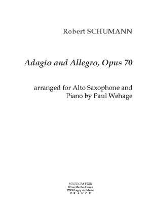 Robert Schumann/Paul Wehage: Adagio et Allegro, Opus 70