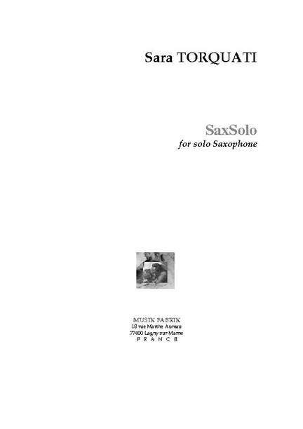 Sara Torquati: SaxSolo