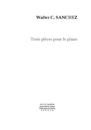 Walter C. Sanchez: Album of Three Piano Pieces