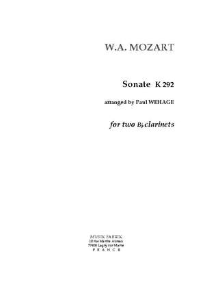 W. A. Mozart: Sonate K. 292