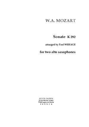 W. A. Mozart: Sonate K. 292