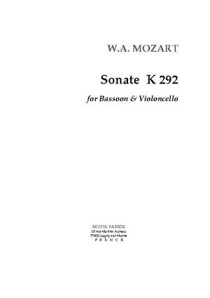 W. A. Mozart: Sonate K 292