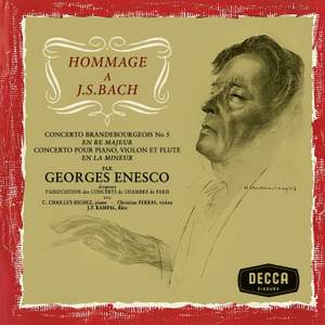 J.S. Bach: Violin Sonata, BWV 1016; Brandenburg Concerto No. 5; Concerto For Flute, Violin and Harpsichord, BWV 1044