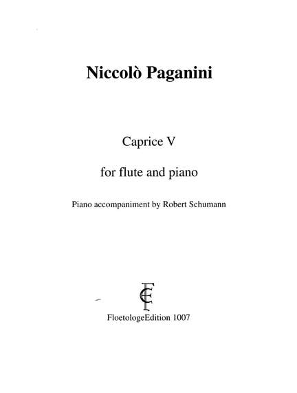 Paganini/Schumann: Caprice V