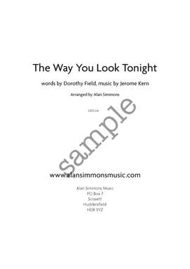 Jerome Kern: The Way You Look Tonight – SATB