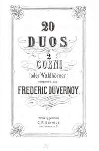 Duvernoy, F N: 20 Duos