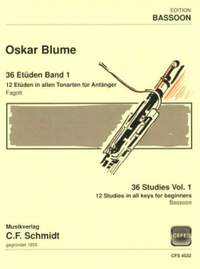 Blume, O: 36 Studies Vol. 1 Vol. 1