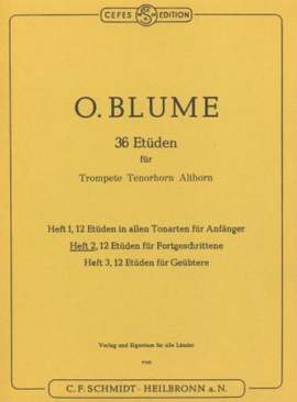 Blume, O: 36 Etüden Band 2 Vol. 2