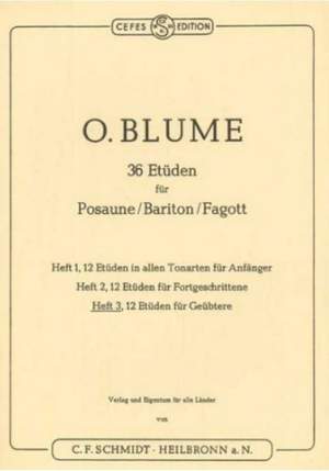 Blume, O: 36 Studies Vol. 3 Vol. 3