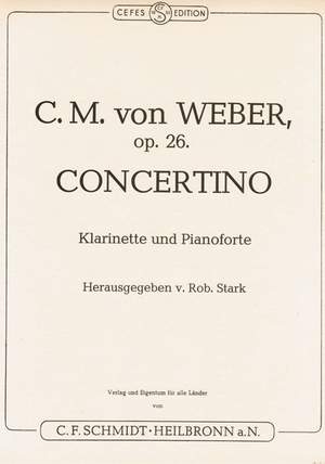 Weber, C M v: Concertino op. 26