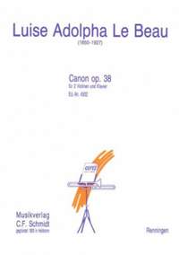 Le Beau, L A: Canon op. 38 op. 38