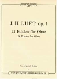 Luft, J H: 24 Etudes for Oboe op. 1