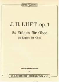 Luft, J H: 24 Etüden für Oboe op. 1 op. 1