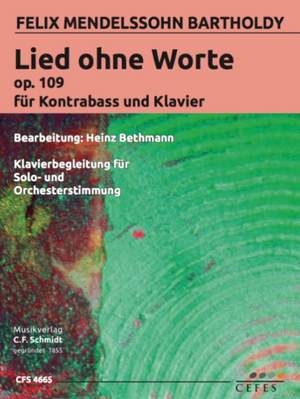 Mendelssohn Bartholdy, F: Lied ohne Worte op. 109 op. 109