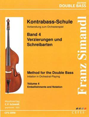Simandl, F: Method for the Double Bass Vol. 4