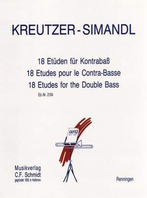 Kreutzer, R: 18 Etudes for the Double Bass