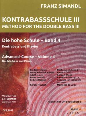 Simandl, F: Method for the Double Bass III Vol. 4