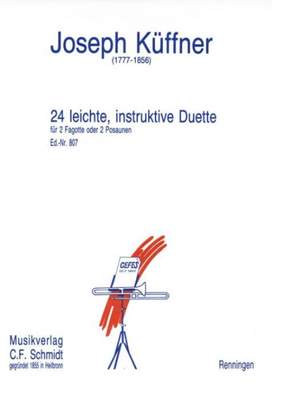 Kueffner, J: 24 leichte instruktive Duette op. 200