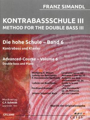 Simandl, F: Method for the Double Bass III Vol. 6