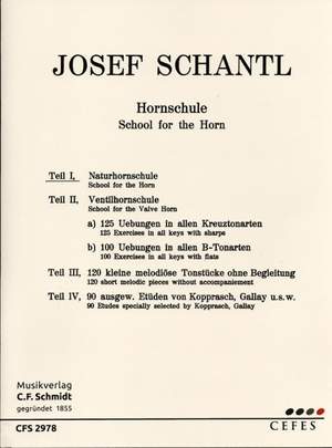 Schantl, J: School for the Horn Vol. 1
