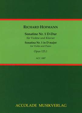 Hofmann, R: Sonatine Nr. 1 D-Dur op. 125/1