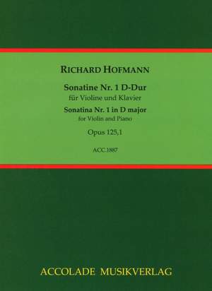 Hofmann, R: Sonatina Nr. 1 in D major op. 125/1