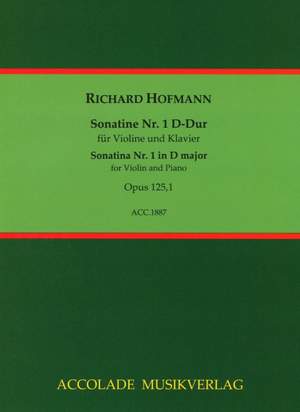 Hofmann, R: Sonatine Nr. 1 D-Dur op. 125/1