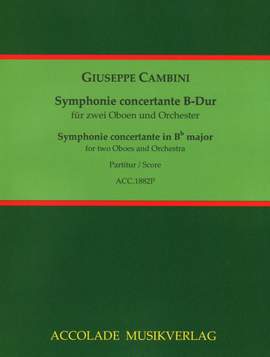 Cambini, G G: Symphonie concertante B-Dur