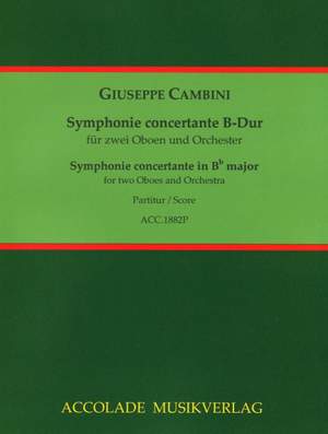 Cambini, G G: Symphonie concertante B-Dur