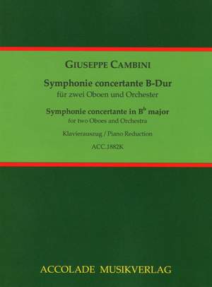 Cambini, G G: Symphonie concertante B-Dur