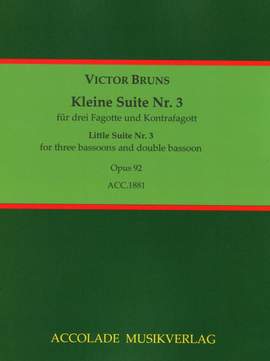 Bruns, V: Kleine Suite Nr. 3 op. 92