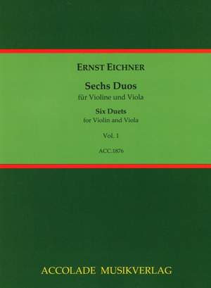 Eichner, E: Sechs Duos Vol. 1