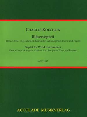 Koechlin, C: Bläserseptett C major op. 165