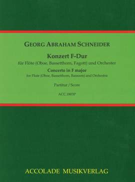 Schneider, G A: Concerto in F major op. 90