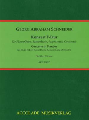 Schneider, G A: Concerto in F major op. 90