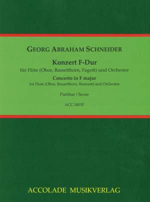 Schneider, G A: Konzert F-Dur op. 90