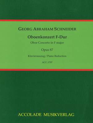 Schneider, G A: Oboenkonzert F-Dur op. 87