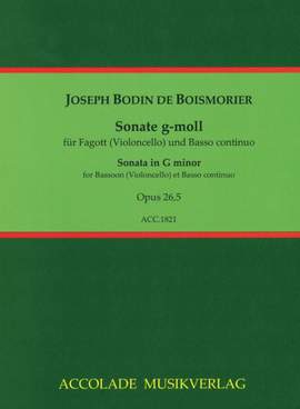 Boismortier, J B d: Sonate g-moll op. 26,5